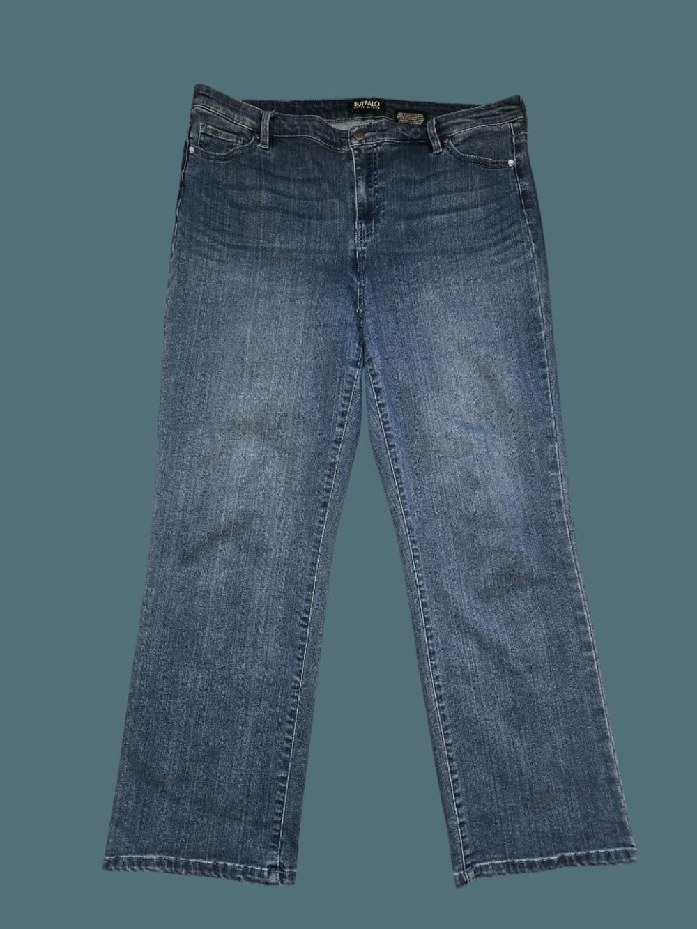 Buffalo David Bitton Alyssa Hi-Rise Straight Leg Stretch Jeans Women 16/36